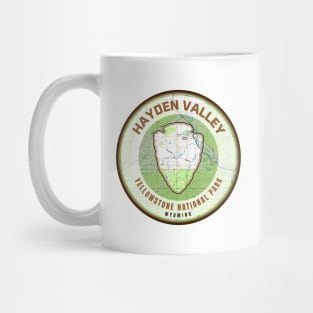 Yellowstone Souvenir Map - Hayden Valley Mug